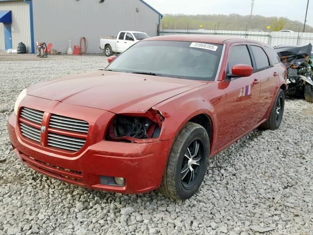 2D8FV47V86H124074 - 2006 DODGE MAGNUM SXT RED photo 2