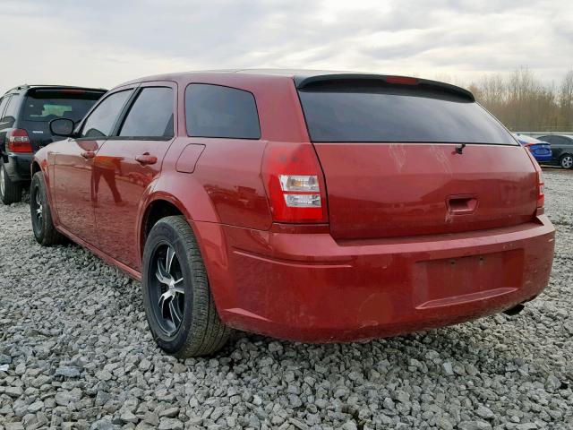 2D8FV47V86H124074 - 2006 DODGE MAGNUM SXT RED photo 3