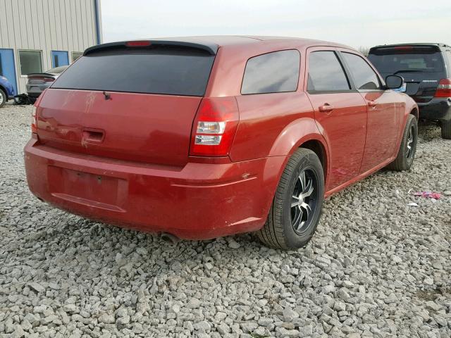 2D8FV47V86H124074 - 2006 DODGE MAGNUM SXT RED photo 4