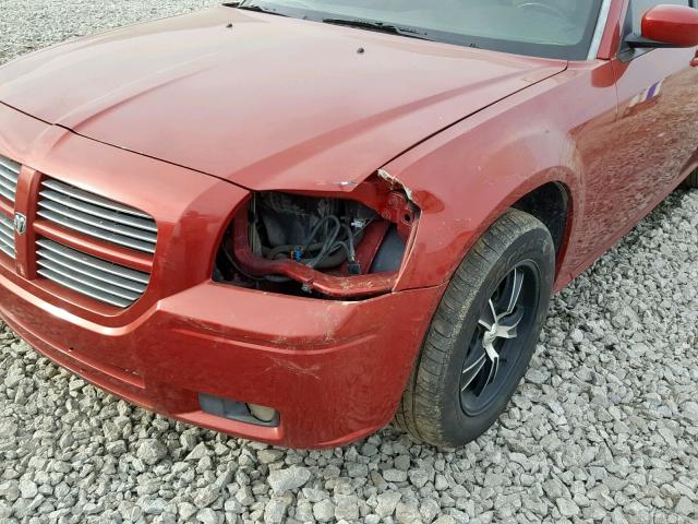 2D8FV47V86H124074 - 2006 DODGE MAGNUM SXT RED photo 9