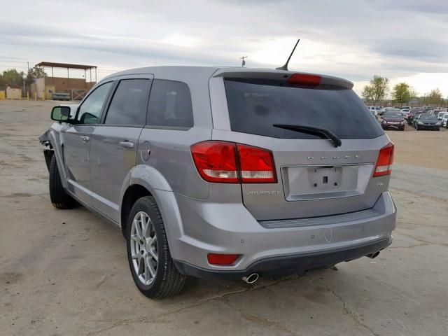 3C4PDCEG2FT584486 - 2015 DODGE JOURNEY R/ SILVER photo 3