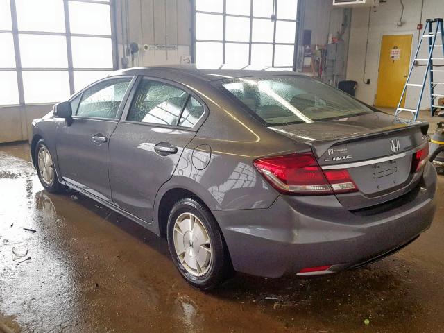 2HGFB2F69DH529090 - 2013 HONDA CIVIC HF GRAY photo 3