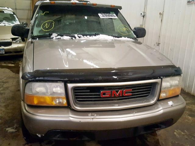 1GTDT13W01K170136 - 2001 GMC SONOMA GRAY photo 7