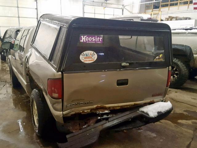 1GTDT13W01K170136 - 2001 GMC SONOMA GRAY photo 9