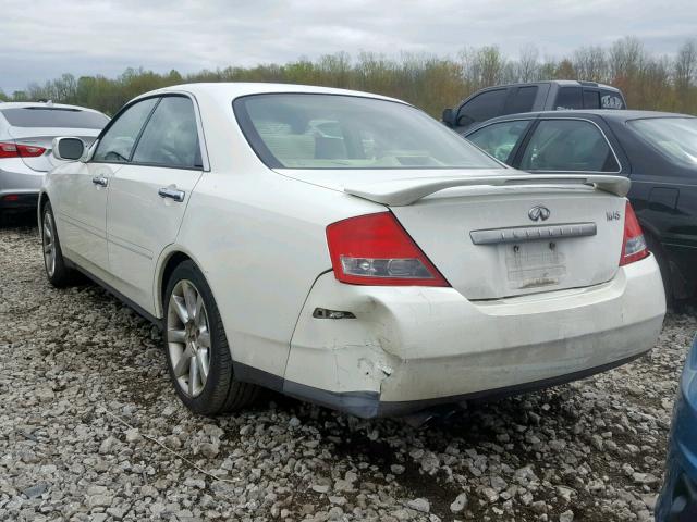 JNKAY41E83M000516 - 2003 INFINITI M45 WHITE photo 3