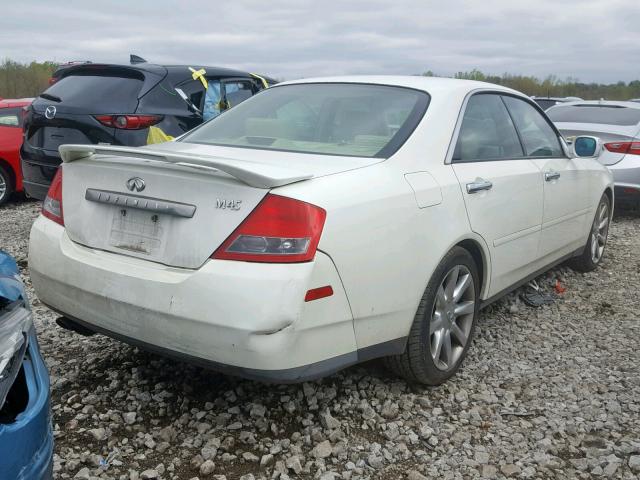 JNKAY41E83M000516 - 2003 INFINITI M45 WHITE photo 4