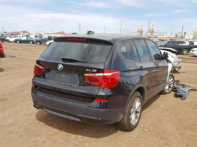 5UXWX9C50E0D29131 - 2014 BMW X3 XDRIVE2 CHARCOAL photo 4