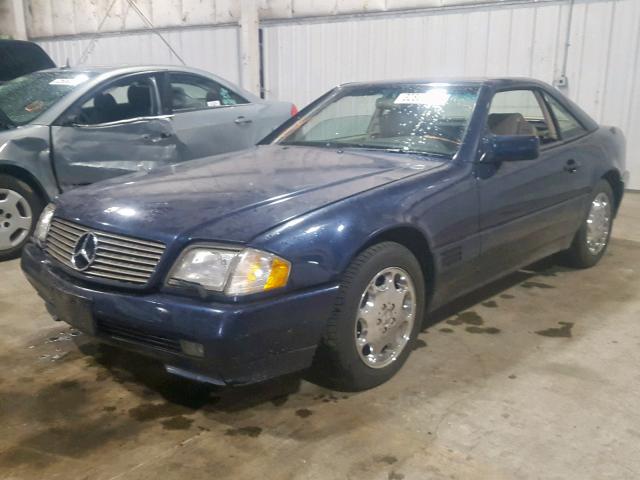 WDBFA63E9SF113722 - 1995 MERCEDES-BENZ SL 320 BLUE photo 2