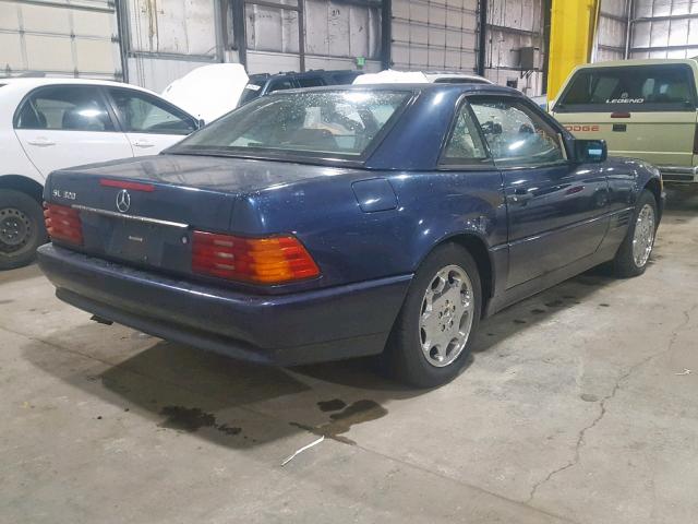 WDBFA63E9SF113722 - 1995 MERCEDES-BENZ SL 320 BLUE photo 4