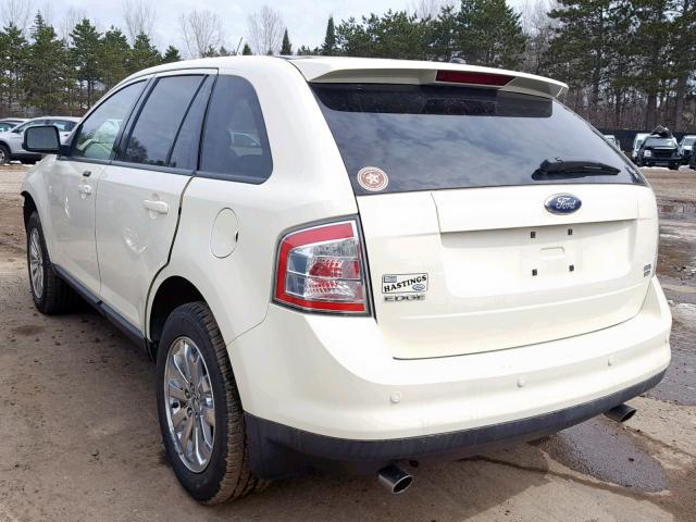 2FMDK48C57BB60669 - 2007 FORD EDGE SEL CREAM photo 3