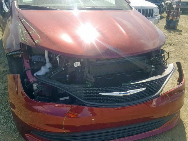 2C4RC1AG1JR252783 - 2018 CHRYSLER PACIFICA L MAROON photo 9
