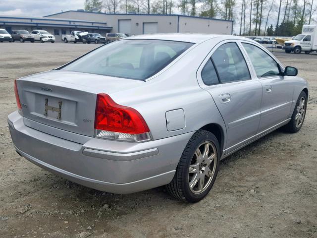 YV1RS592162541469 - 2006 VOLVO S60 2.5T SILVER photo 4