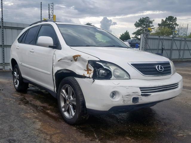 JTJGW31U472003883 - 2007 LEXUS RX 400H WHITE photo 1