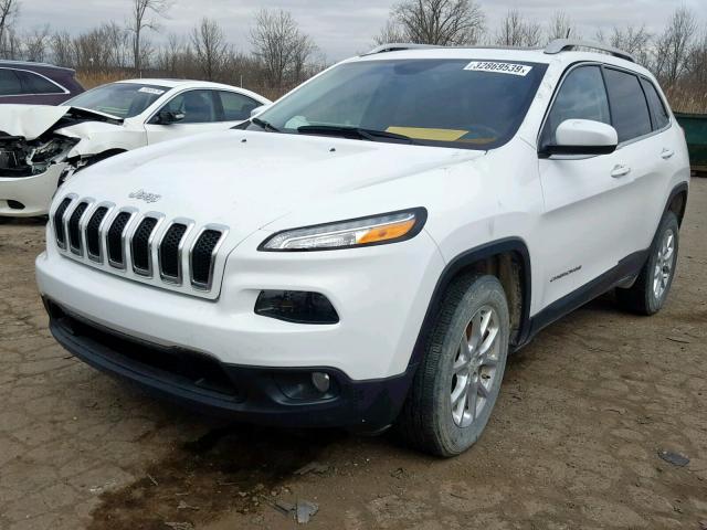 1C4PJMCS0GW254542 - 2016 JEEP CHEROKEE L WHITE photo 2