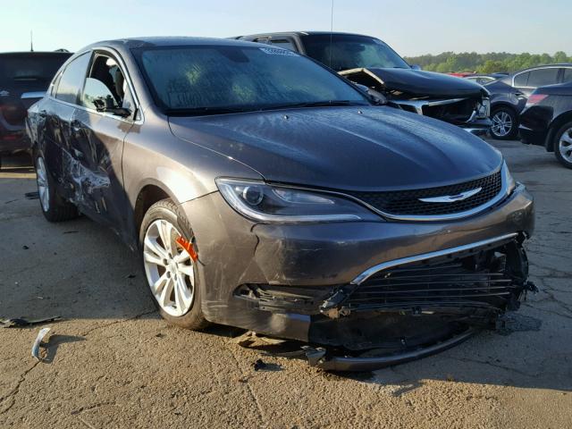 1C3CCCAB8FN553114 - 2015 CHRYSLER 200 LIMITE GRAY photo 1