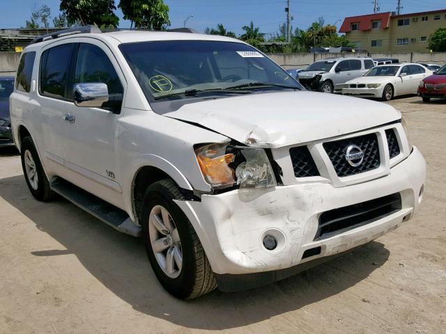 5N1BA08D58N601122 - 2008 NISSAN ARMADA SE WHITE photo 1