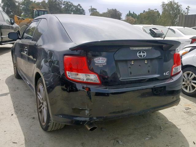 JTKJF5C74C3039713 - 2012 TOYOTA SCION TC BLACK photo 3