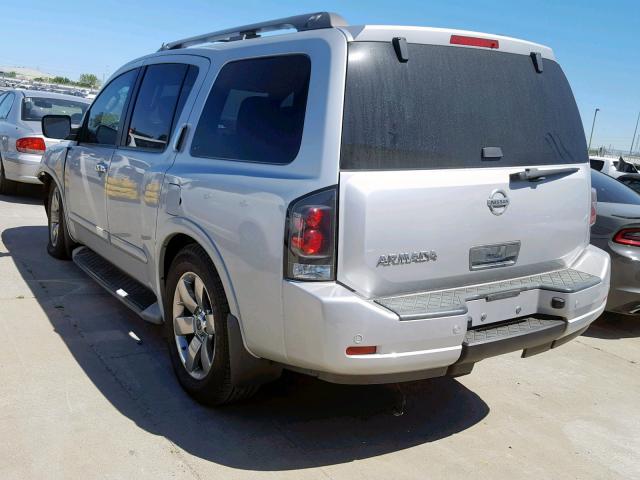 5N1AA0ND5CN601209 - 2012 NISSAN ARMADA SV SILVER photo 3