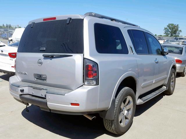 5N1AA0ND5CN601209 - 2012 NISSAN ARMADA SV SILVER photo 4