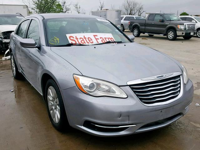 1C3CCBAB0EN209012 - 2014 CHRYSLER 200 LX GRAY photo 1