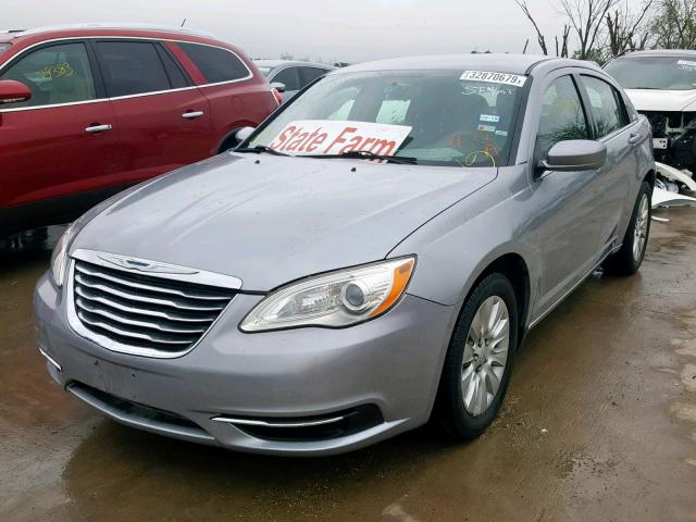 1C3CCBAB0EN209012 - 2014 CHRYSLER 200 LX GRAY photo 2