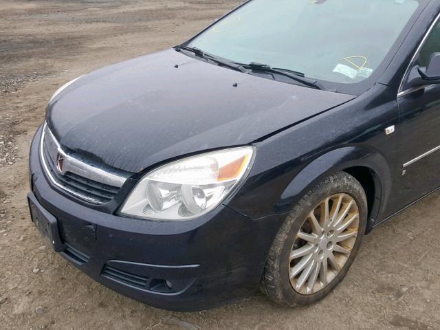 1G8ZV57727F288100 - 2007 SATURN AURA XR BLACK photo 9