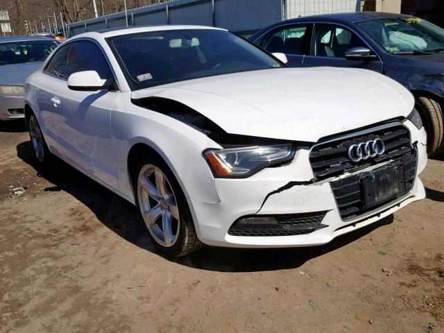 WAULFAFR5DA077726 - 2013 AUDI A5 PREMIUM WHITE photo 1