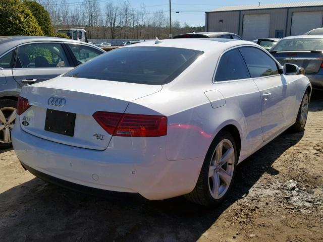 WAULFAFR5DA077726 - 2013 AUDI A5 PREMIUM WHITE photo 4