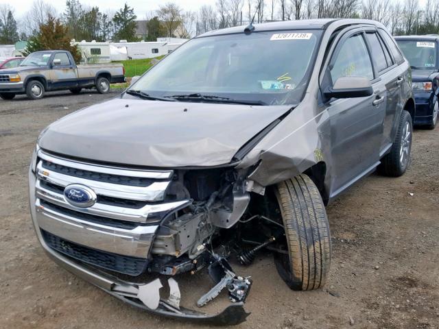 2FMDK4JC9DBB49566 - 2013 FORD EDGE SEL GRAY photo 2