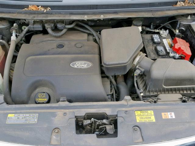 2FMDK4JC9DBB49566 - 2013 FORD EDGE SEL GRAY photo 7