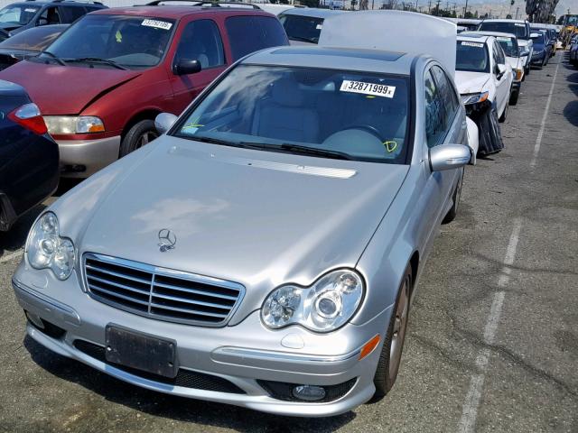 WDBRF40J55F636339 - 2005 MERCEDES-BENZ C 230K SPO SILVER photo 2