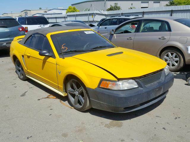 1FAFP45X1XF168813 - 1999 FORD MUSTANG GT YELLOW photo 1