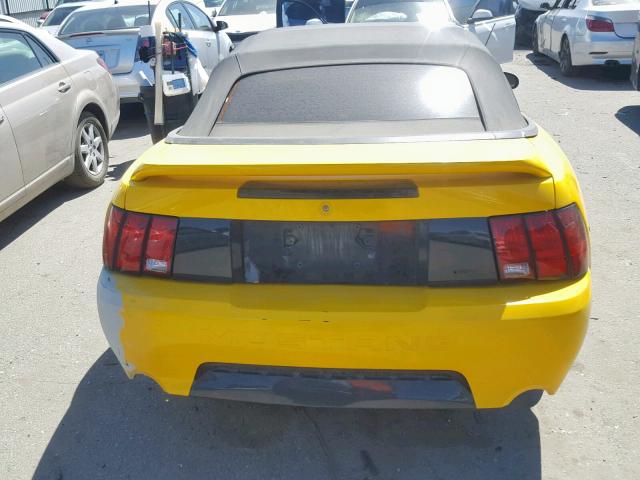 1FAFP45X1XF168813 - 1999 FORD MUSTANG GT YELLOW photo 9