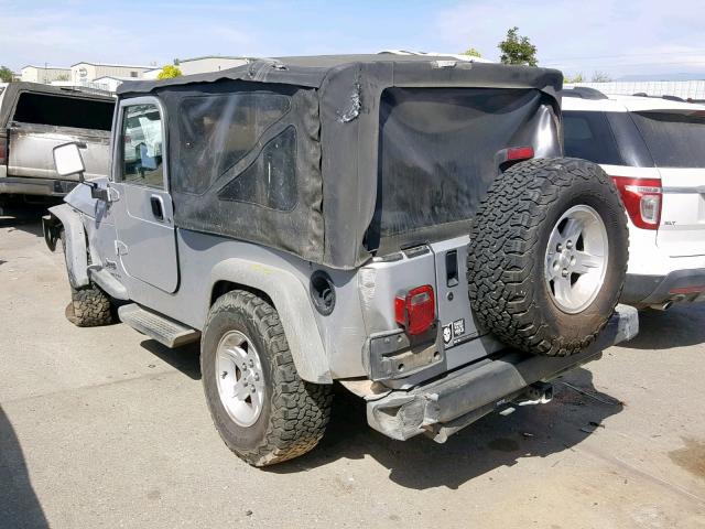 1J4FA44S05P367029 - 2005 JEEP WRANGLER / SILVER photo 3