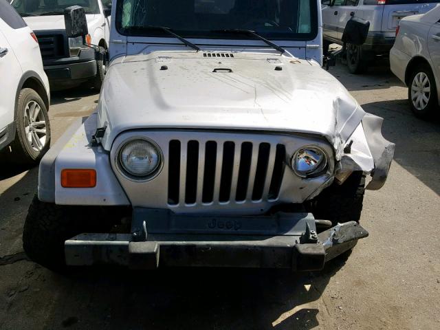 1J4FA44S05P367029 - 2005 JEEP WRANGLER / SILVER photo 9