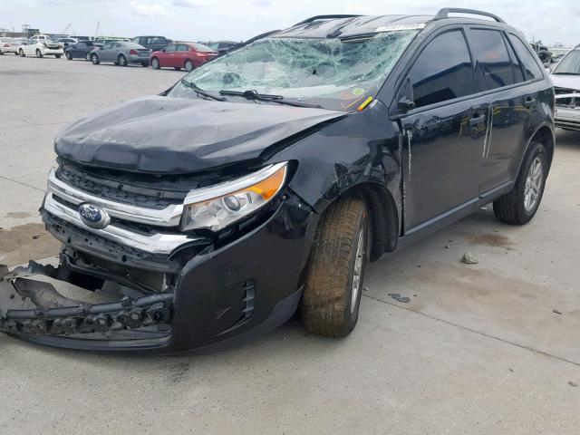 2FMDK3GC3DBA25827 - 2013 FORD EDGE SE BLACK photo 2