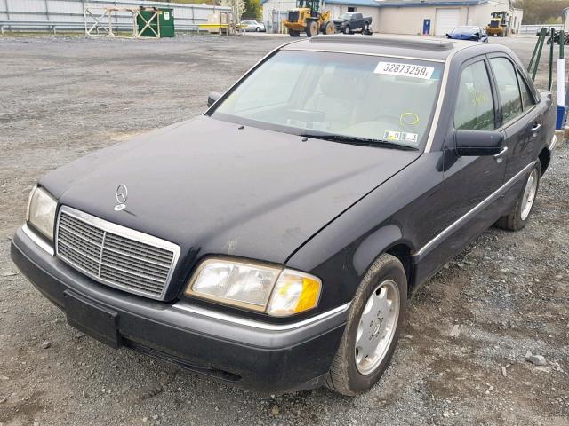 WDBHA23E1VF567341 - 1997 MERCEDES-BENZ C 230 BLACK photo 2