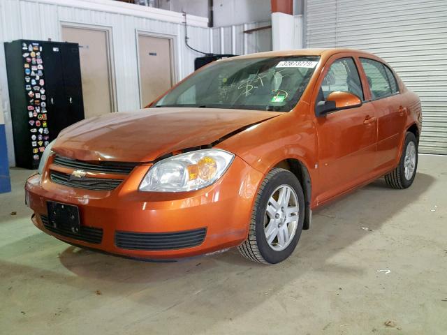 1G1AL55F667777359 - 2006 CHEVROLET COBALT LT ORANGE photo 2