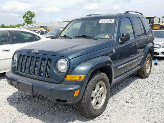 1J4GL38KX5W684731 - 2005 JEEP LIBERTY RE BLUE photo 2