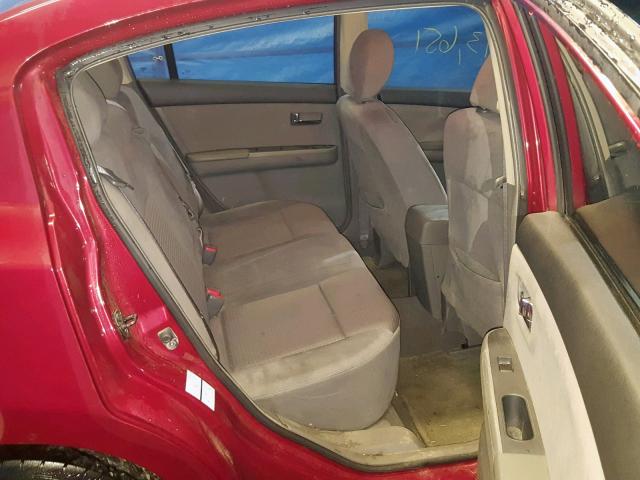 3N1AB61E08L685839 - 2008 NISSAN SENTRA 2.0 RED photo 6