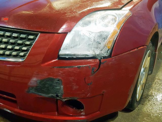 3N1AB61E08L685839 - 2008 NISSAN SENTRA 2.0 RED photo 9