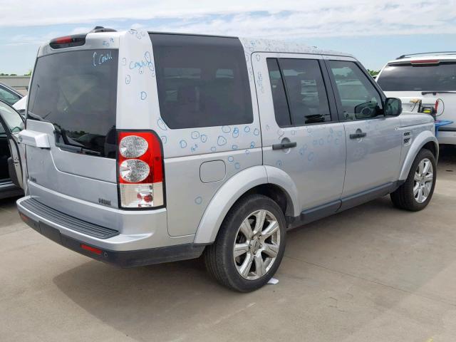 SALAK2D43DA659058 - 2013 LAND ROVER LR4 HSE LU SILVER photo 4