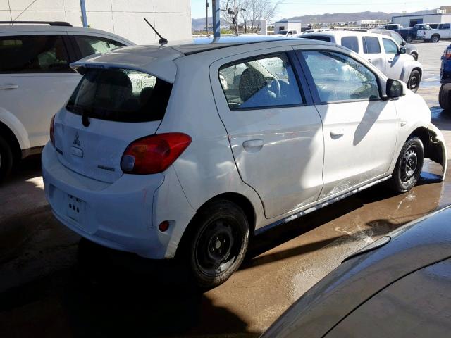 ML32A3HJ9FH007725 - 2015 MITSUBISHI MIRAGE DE WHITE photo 4