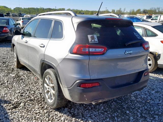 1C4PJLCS9EW102508 - 2014 JEEP CHEROKEE L GRAY photo 3