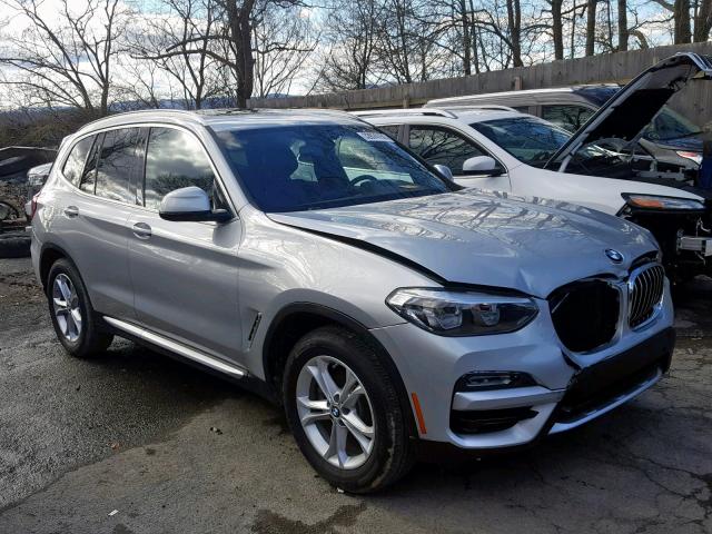 5UXTR9C59KLE16775 - 2019 BMW X3 XDRIVE3 SILVER photo 1