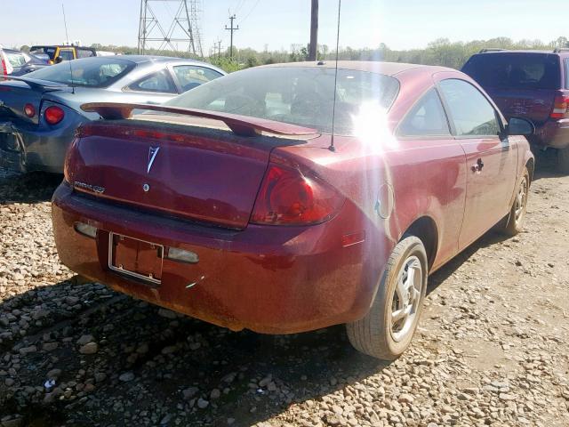 1G2AL15F677199706 - 2007 PONTIAC G5 BURGUNDY photo 4