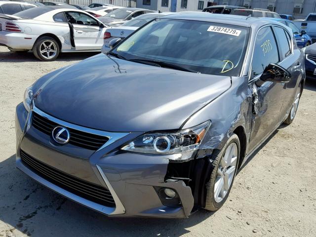 JTHKD5BH3E2191033 - 2014 LEXUS CT 200 GRAY photo 2