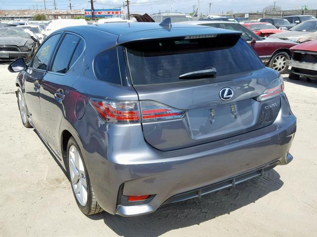 JTHKD5BH3E2191033 - 2014 LEXUS CT 200 GRAY photo 3