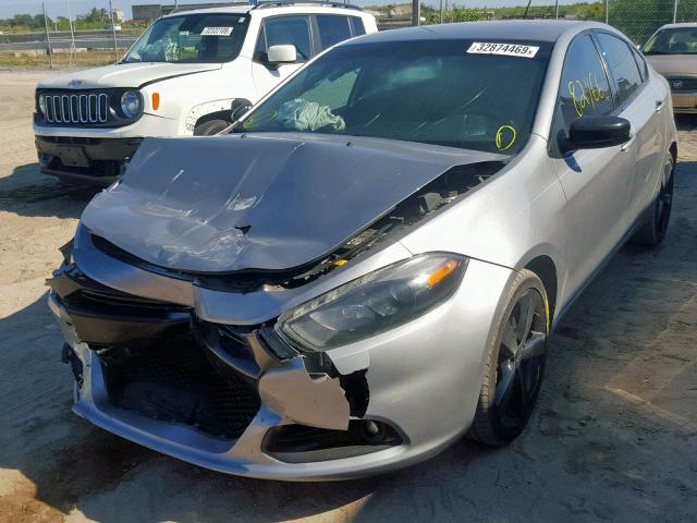 1C3CDFBB2FD369211 - 2015 DODGE DART SXT GRAY photo 2