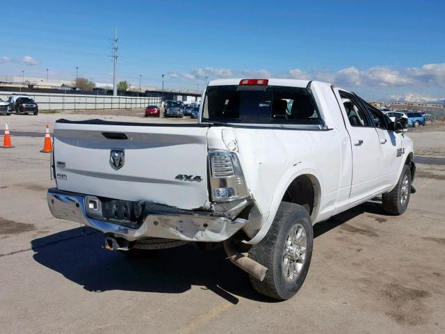 3C63R3ML7EG241945 - 2014 RAM 3500 LARAM WHITE photo 4